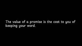The value of a promise