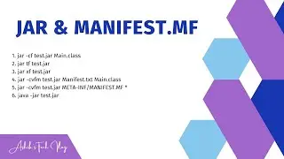 Как создать исполняемый файл JAR Java с помощью MANIFEST.MF и командной строки в Windows