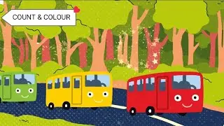 One Little Red Bus | Colour Bus Song for Kids