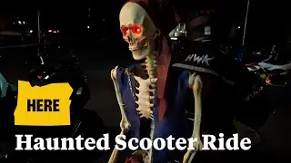 Haunted Scooter Ride tours Halloween houses around Portland