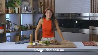Smeg Galileo - Barbequed lamb cutlets with asparagus