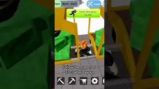 T3 Starter Layout easy to build in factory simulator#trending #shorts #roblox