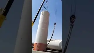 Vertical lifting of tank with the help of trunion and tailing lug