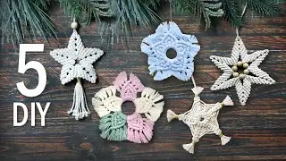 DIY Christmas Ornaments Macrame Star Patterns You Must See