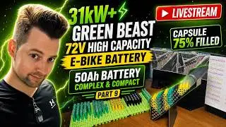 Master Jeffrey Henderson is live (31kW+ Green Beast E-Bike 72V High Capacity 50Ah Battery) Part 9
