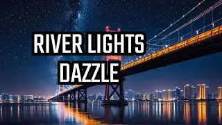 Wuhan China's Yangtze river bridge Nightscape