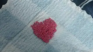 #make a heart ❤️ #hand embroidery # easy design how to make a heart #गाठ वाली कड़ाई 