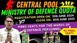 Central Pool mbbs Seats 2024-25 | Central Pool Quota mbbs 2024 | Central Pool Quota | #neet2024