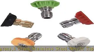 Twinkle Star Pressure Washer Nozzle Tips Multiple Degrees, 1/4 INCH (2.5 GPM)