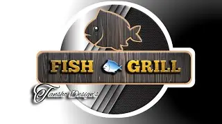 Fish Grill logo| Tutorials|Tansho VLOG'S HINAUT