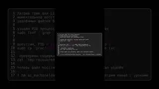 ⚡️ Хитрый трюк для #Linux админов: моментальное восстановление удалённых файлов без резервных копий