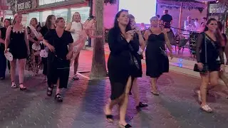 Spain. Benidorm - Levante Beach Bars at Night 2025!