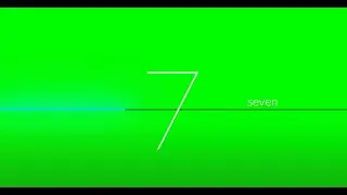 FREE DOWNLOAD - 10 Seconds Countdown with Visual Effects & TIMELINE - Green Screen 4K High Quality