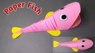 Paper Fish | Diy Paper Craft | Easy Paper Fish | Sadia's Craft World | @123EasyPaperCraftsDIY