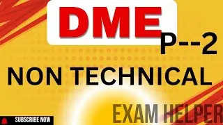DME NON TECHNICAL GENERAL SCIENCE//