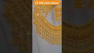 1.5 GM gold plated jewellery set collection Expansive jwellery #youtubeshorts #viralvideo