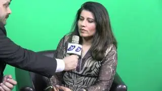 Hina Malik Director M E Events interviewing with Syed Abid Kazmi Editor in chief CNI