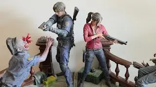 Prime1 Resident Evil 2 Leon and Claire 1/4 Statue Diorama 