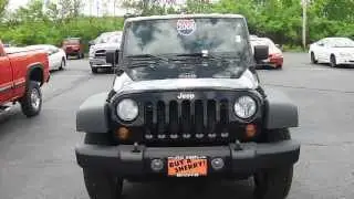 2008 Jeep Wrangler Unlimited X SUV Black 4 door for sale Dayton Troy Piqua Sidney Ohio - CP13436T