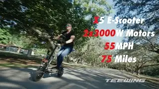 Teewing X5 Electric Scooter: Conquer Every Terrain with Blazing Acceleration!