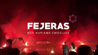 Lazerio šviesų, ugnies ir fejerverkų efektų šou