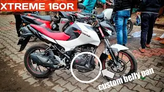 Hero Xtreme 160r Modification | Custom engine guard & Lever guard