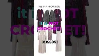 This is NOT CROCHET - #Net-a-Porter #Missoni #fashion #crochet #fashionretailer