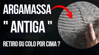 TENHO QUE RETIRAR ? OU COLAR POR CIMA DA ARGAMASSA O AZULEJO NOVO!