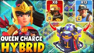 TH15 Queen Charge Hybrid Attack Strategy 2023 | Coc Hybrid Attack Th15 (Clash of Clans)