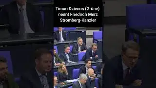 Timon Dzienus (Gr&uuml;ne) nennt Friedrich Merz Stromberg-Kanzler #politik #bundestag #b&uuml;rgergeld #news