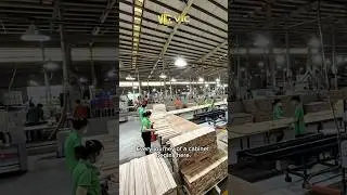 Material screening ensures quality from the very first step  #cabinetfactory #manufacturing #vietnam