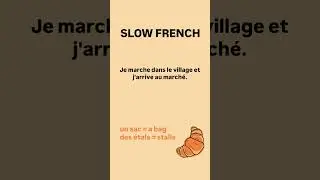 Going to the market - Slow French - Did you understand everything? #podcast #french #learnfrench