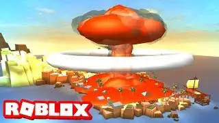 NUKING THE ISLAND IN ROBLOX BEACH SIMULATOR