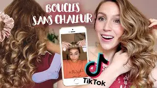 BOUCLES SANS CHALEUR : JE TESTE 3 M&Eacute;THODES DE TIKTOK !