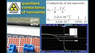 quantum physics: quantized conductance of nanowires - quantisierte Leitf&auml;higkeit von Nanodr&auml;hten