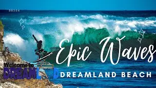 🌊 EPIC WAVES AT DREAMLAND BEACH! Beautiful Bali Beach In Uluwatu ~SB304~