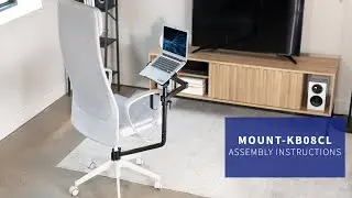 MOUNT-KB08CL Office Chair Mounted Laptop Tray Assembly by VIVO