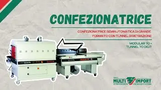 MODULAR 70 + TUNNEL 70 DIGIT | Confezionatrice semiautomatica con tunnel di retrazione