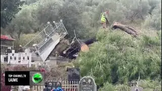 Top Channel/ Era e fort&euml; rr&euml;zon pem&euml;n n&euml; varrezat e qytetit t&euml; Vlor&euml;s, d&euml;mtohen disa varre