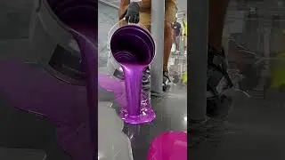 #satisfying metallic #epoxy floor