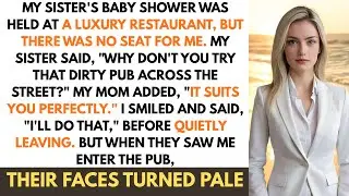 My Sister's Baby Shower Was Held At A Luxury Restaurant, But There Was No Seat For Me...