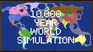 (250 subscriber special) Ages of Conflict World Map 10000 year simulation 1/idk