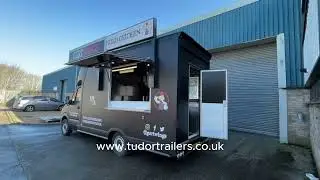 Box van converted for Fried chicken street food business by Tudor Catering Trailers