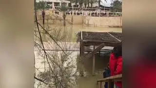 Visiting Jordan River in Jordan Territory 19.02.2020