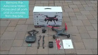 Vivitar AeroView Video Drone (DRC-446) Unboxing and Assembly Tutorial