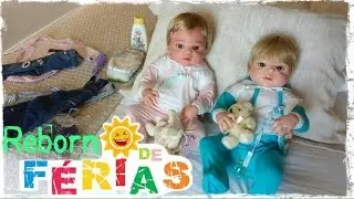 Rotina dos Bebês Reborn Gêmeos na Hora do Passeio! Peter Toys