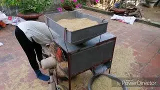Chế máy rê lúa phục vụ bà con nông dân