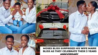 Moment moses bliss suprised his wife Marie on their 3rd year anniversary 