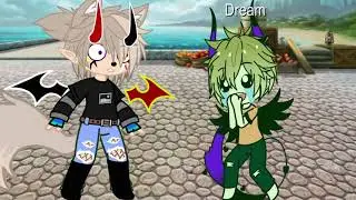 Telling the Dream smp terrible pickup lines 🤣🤣🤣🤣(gacha club)