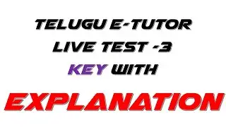 Key Of Test -3//AP IIIT  2020 online Class | Online NTSE Coaching